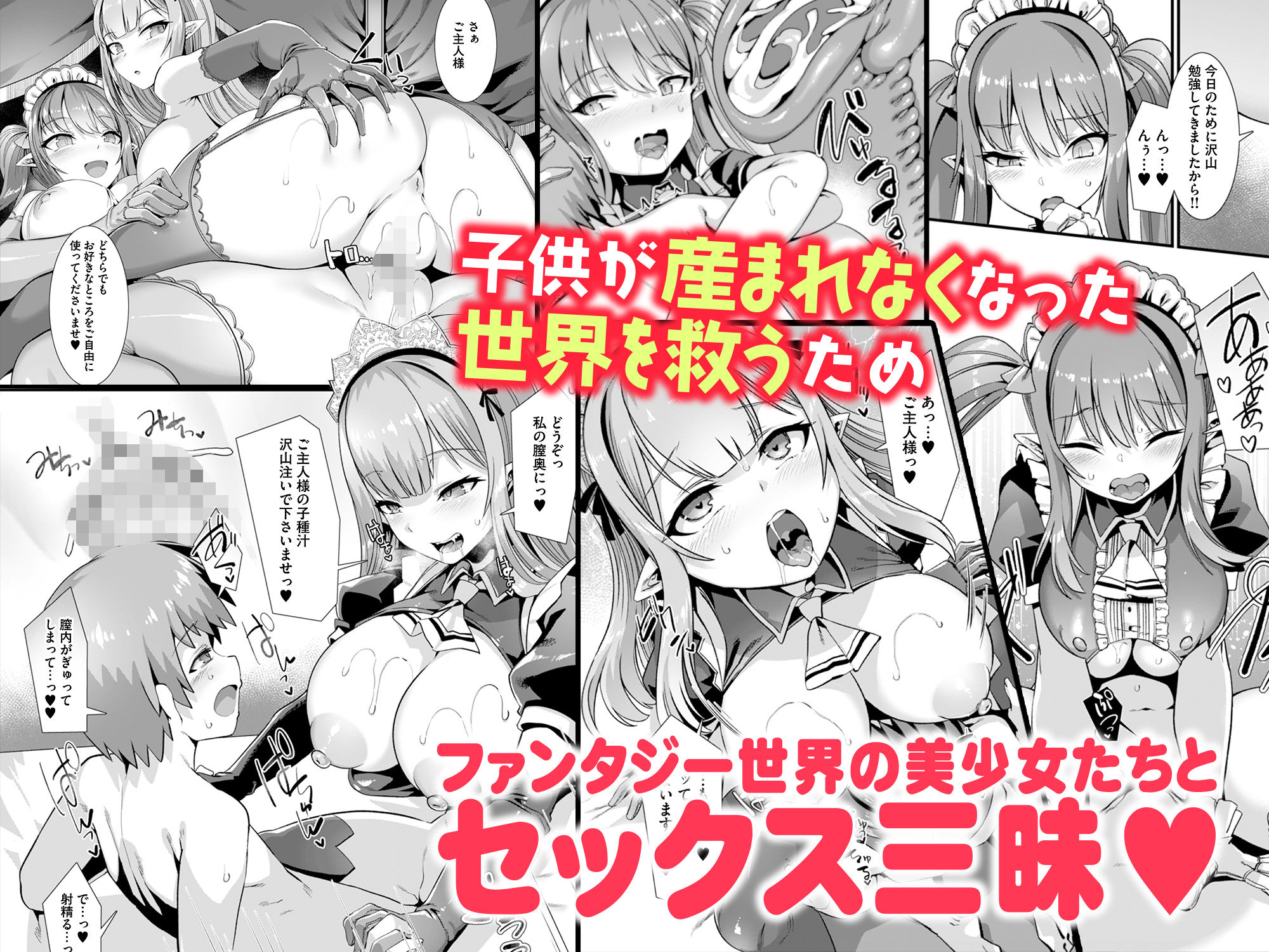 異世界メイド姉妹のあまあまハーレムご奉仕〜男が産まれない異世界へ召喚された俺がヒロインを充てがわれて子作りエッチ〜 画像 3
