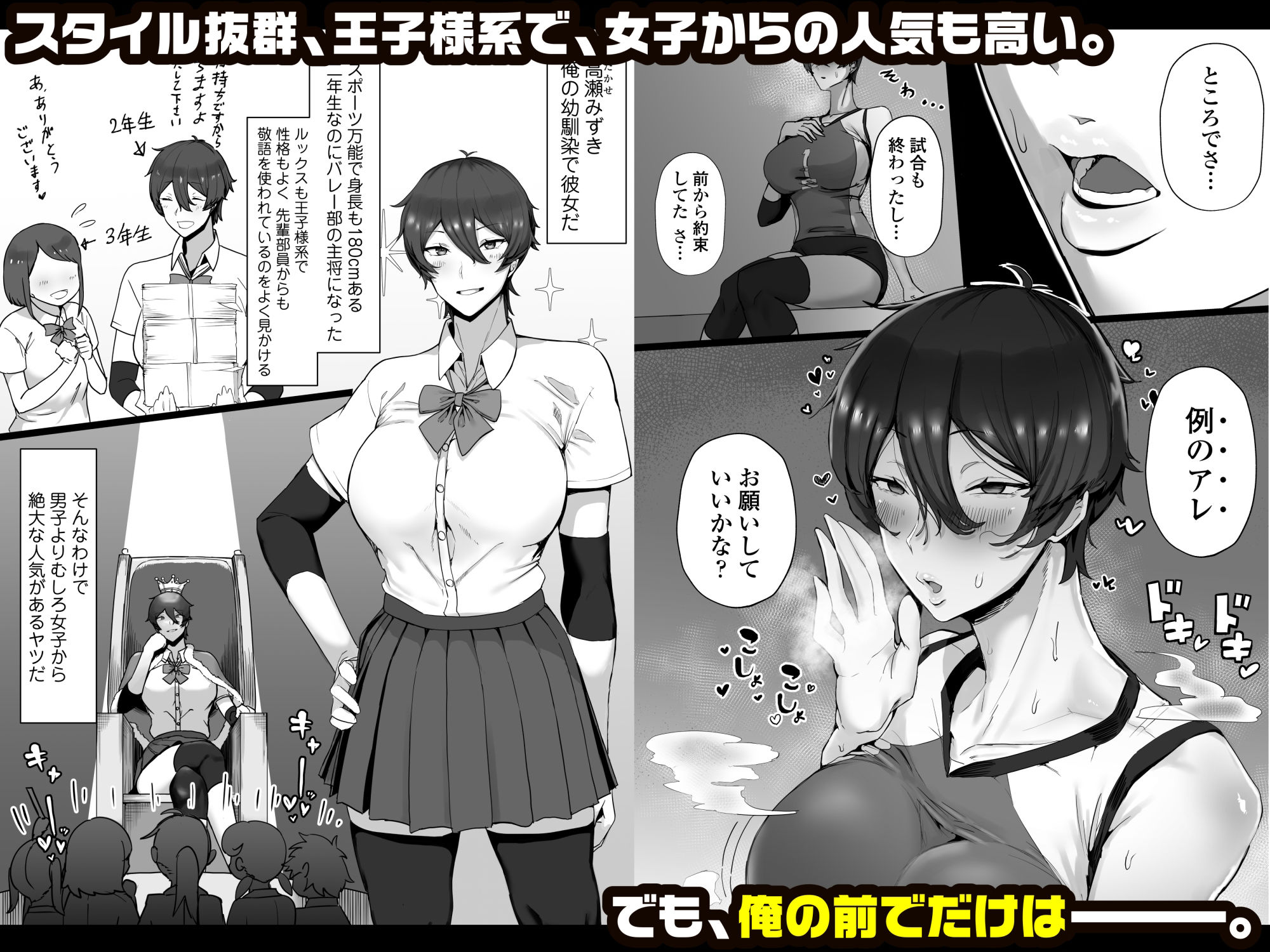 王子様系で女子からモテモテだけど実はマゾメス猫な幼馴染とじっとりえっちする本 画像 2