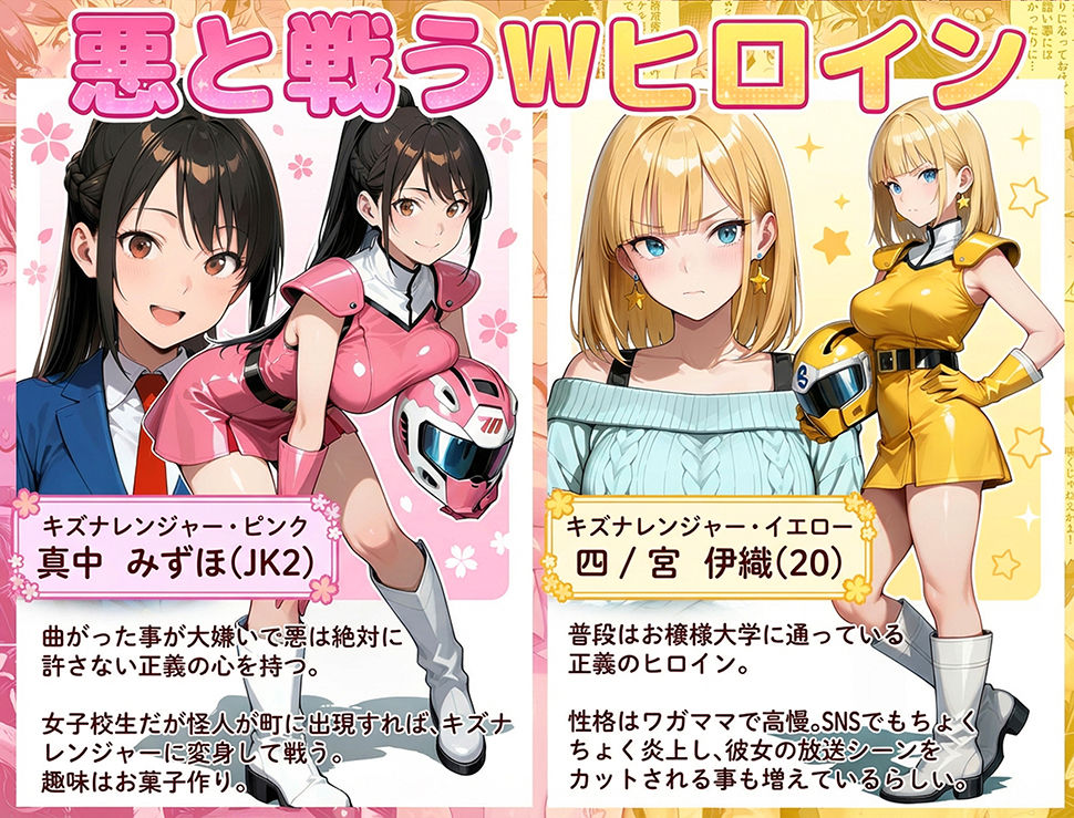正義の戦隊ヒロイン！無限ハードSEXで戦えないほど快楽依存に調教され悪の組織に完堕ちする！・後編 画像 2