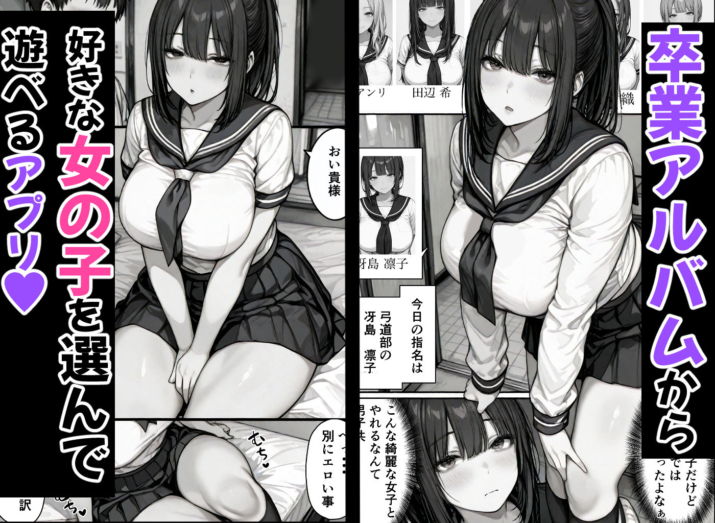 卒アル催●アプリ クラスメイトを催●支配できる卒業アルバム大全集 【総集編・セット作品】 画像 1