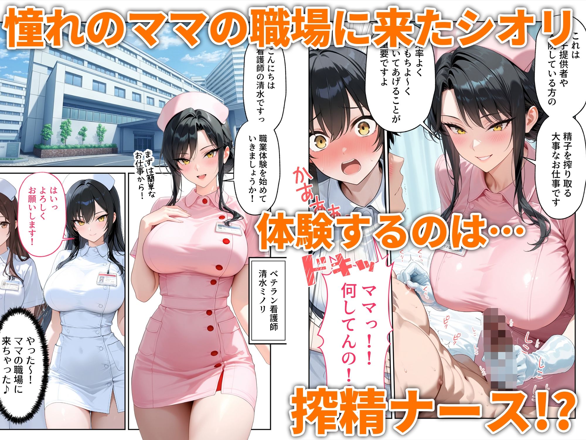 職場体験えっち 女子●生3人エッチな職場体験 画像 3