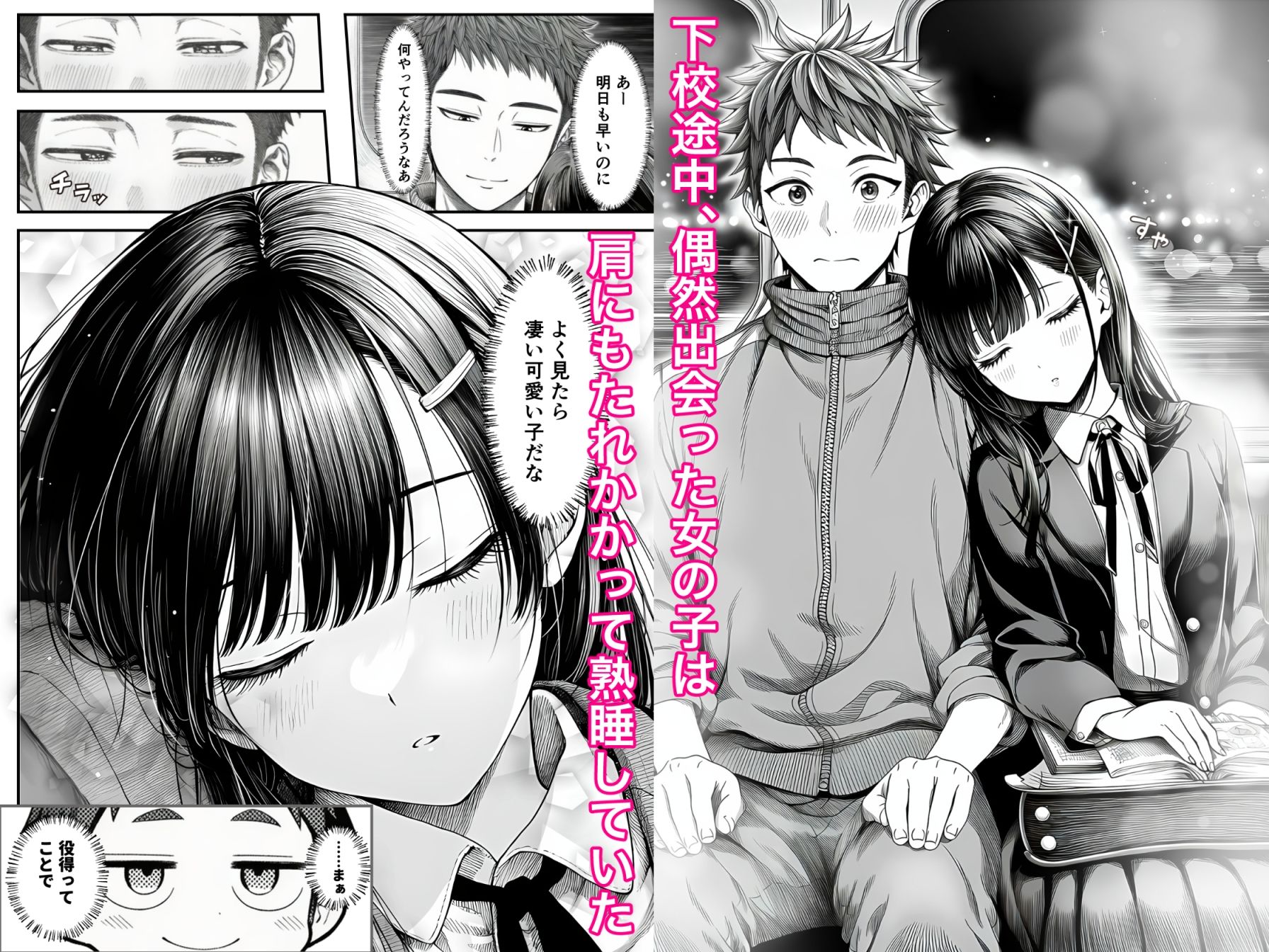 電車で何度も肩にもたれかかってくる女の子と、子作りセックスしてしまった 画像 1